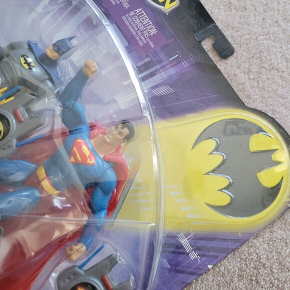 New Batman Superman Action Figure 2 Pack 2003 Mattel DC Comics Vintage NWT - Picture 6 of 10